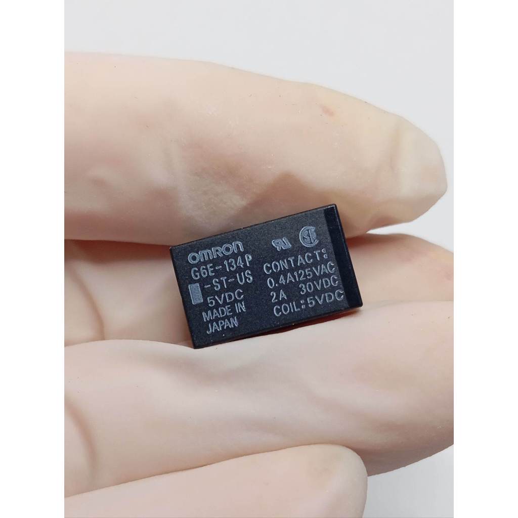 Rơle (G6E-134P) 5v 12v 5 Chân 2A Đen