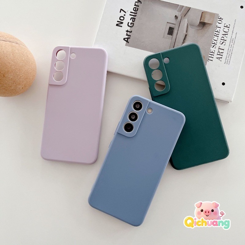 Ốp Màu Trơn Cho OnePlus 7 7T Pro 6 6T OnePlus7 OnePlus7T Vỏ Cạnh Thẳng Nhiều Màu Sắc Đơn Giản Kinh D