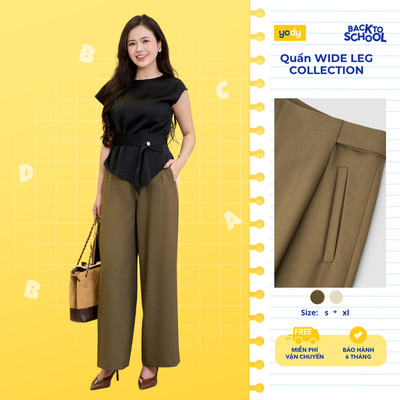 [BST Yên Yêu] Quần Âu Nữ YODY WIDE LEG COLLECTION Dáng Suông hiện đại TRA - WCTR26S147