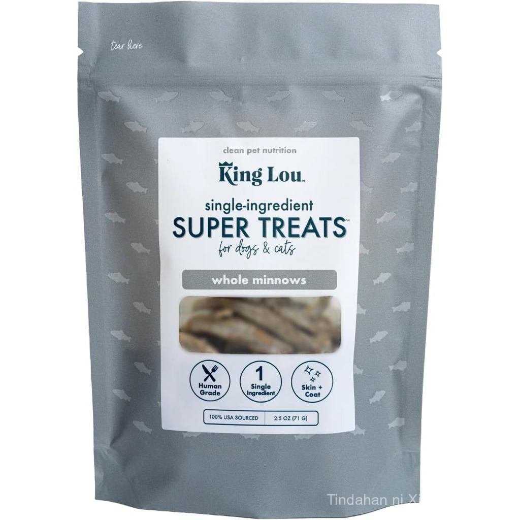 KingLous-Whole cá khô-Sản xuất tại Mỹ Đồ ăn nhẹ cá khô đông lạnh-Rich giàu chất béo omega để thúc đẩ
