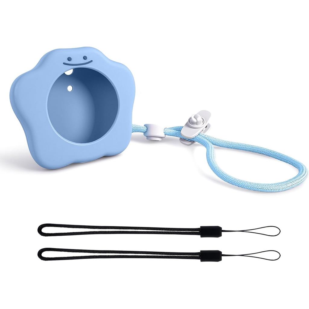 Hộp đựng GO Plus + kèm 2 dây buộc - Vỏ bảo vệ chống sốc bằng silicon mềm cho GO Plus + 2023, Dây đeo