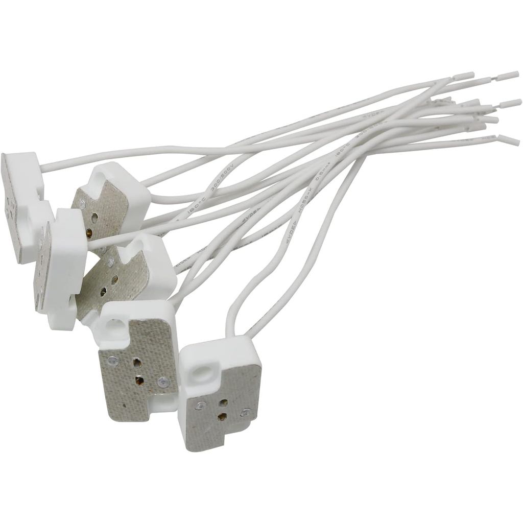 Giá đỡ đèn G4 GX5.3 FMHXG 6 CÁI Mr16 Mr11 G4 Ổ cắm sứ hình chữ nhật với đầu dẫn 15cm cho bóng đèn Ha