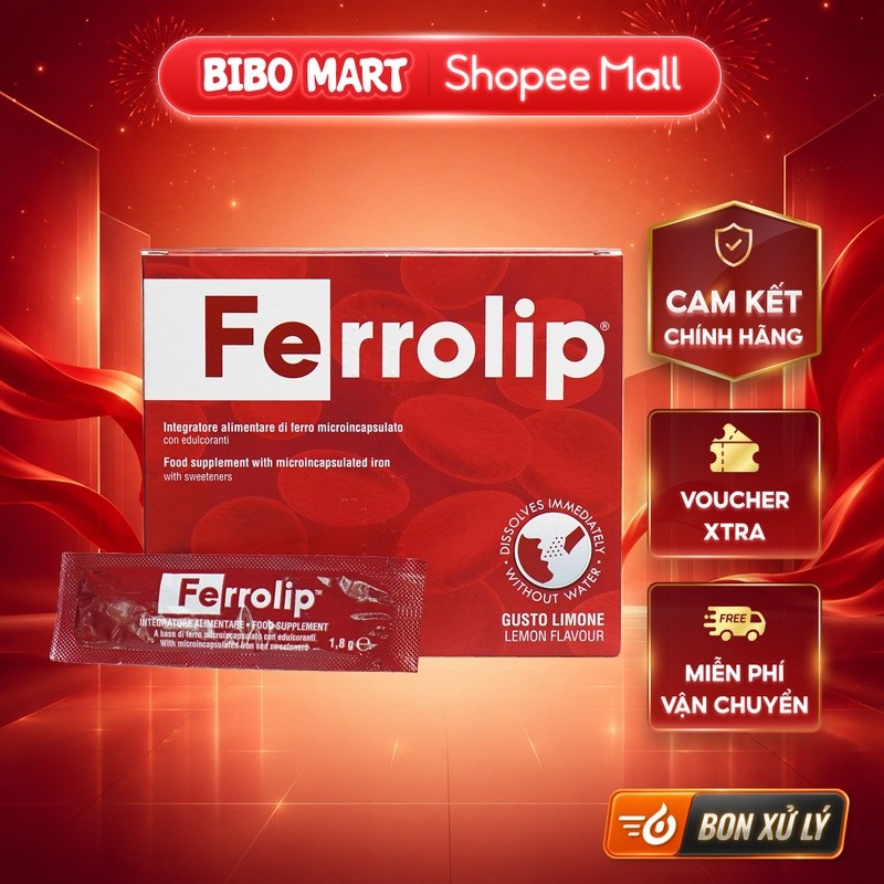 [KOL] Sắt hữu cơ Ferrolip cho bà bầu hộp 20g - BM001