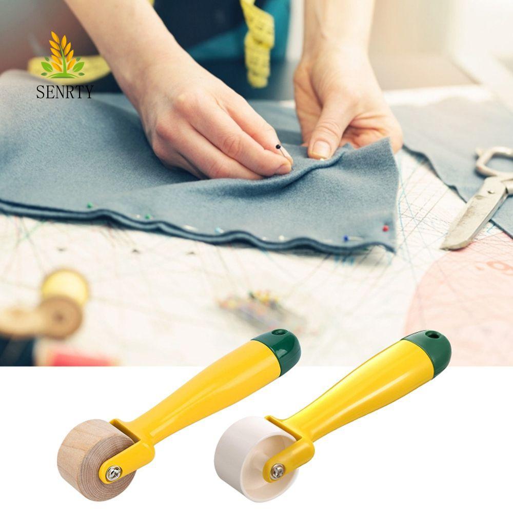 SENRTY Gỗ Đường May Con Lăn In May Notion Handmade Dụng Cụ Bấm Bánh Xe Giấy Dán Tường Con Lăn