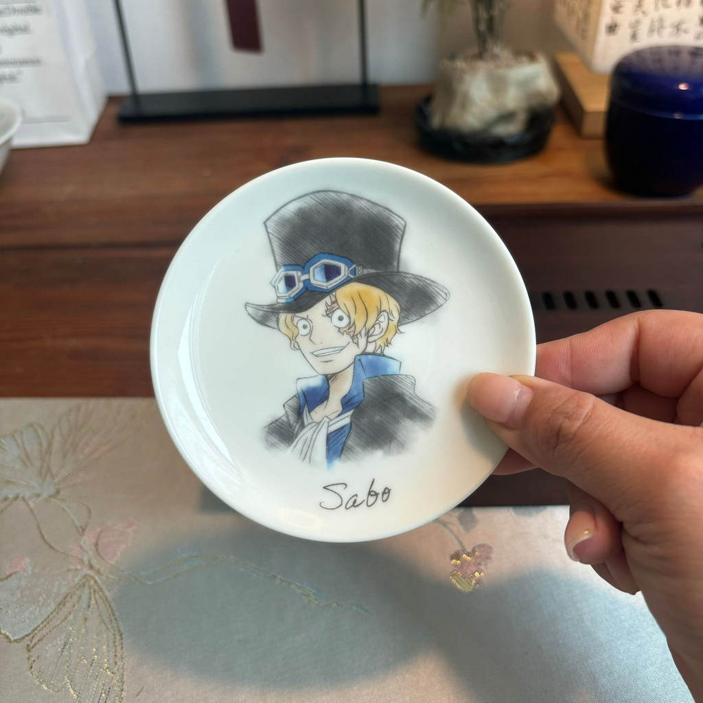 One Piece Hàng Hóa Chính Hãng Nhật Bản Ichiban Phần Thưởng Đĩa Gốm Sabo Kata Kuri Marco Oda