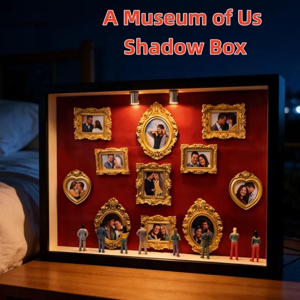 DESPITEGO DIY Mini Museum Box, Mini Figurines Frames Shadow Box Frame Kit, Handmade Craft Silhouette