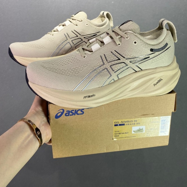 Gel-Nimbus 26 Giày Thể Thao Nhẹ Và Thoáng Khí, Giày Chạy Bộ Chống Sốc Cổ Điển VZEK