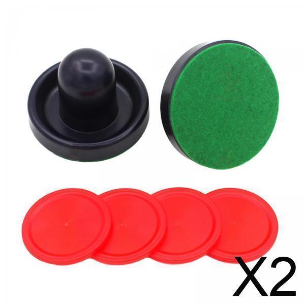 3xAir Hockey Pushers Và Air Hockey Pucks, Air Hockey Paddles, Felt Air Hockey Striker, Tay cầm mục t