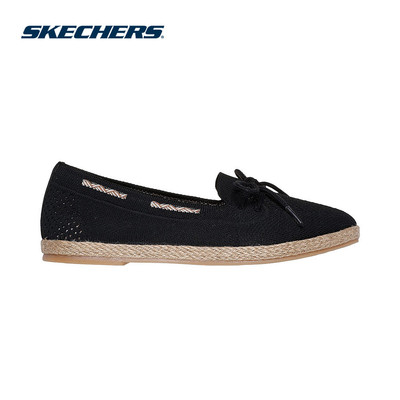 Giày Búp Bê Nữ Skechers Modern Comfort Cleo Jute - 158689-BLK Air-Cooled Memory Foam