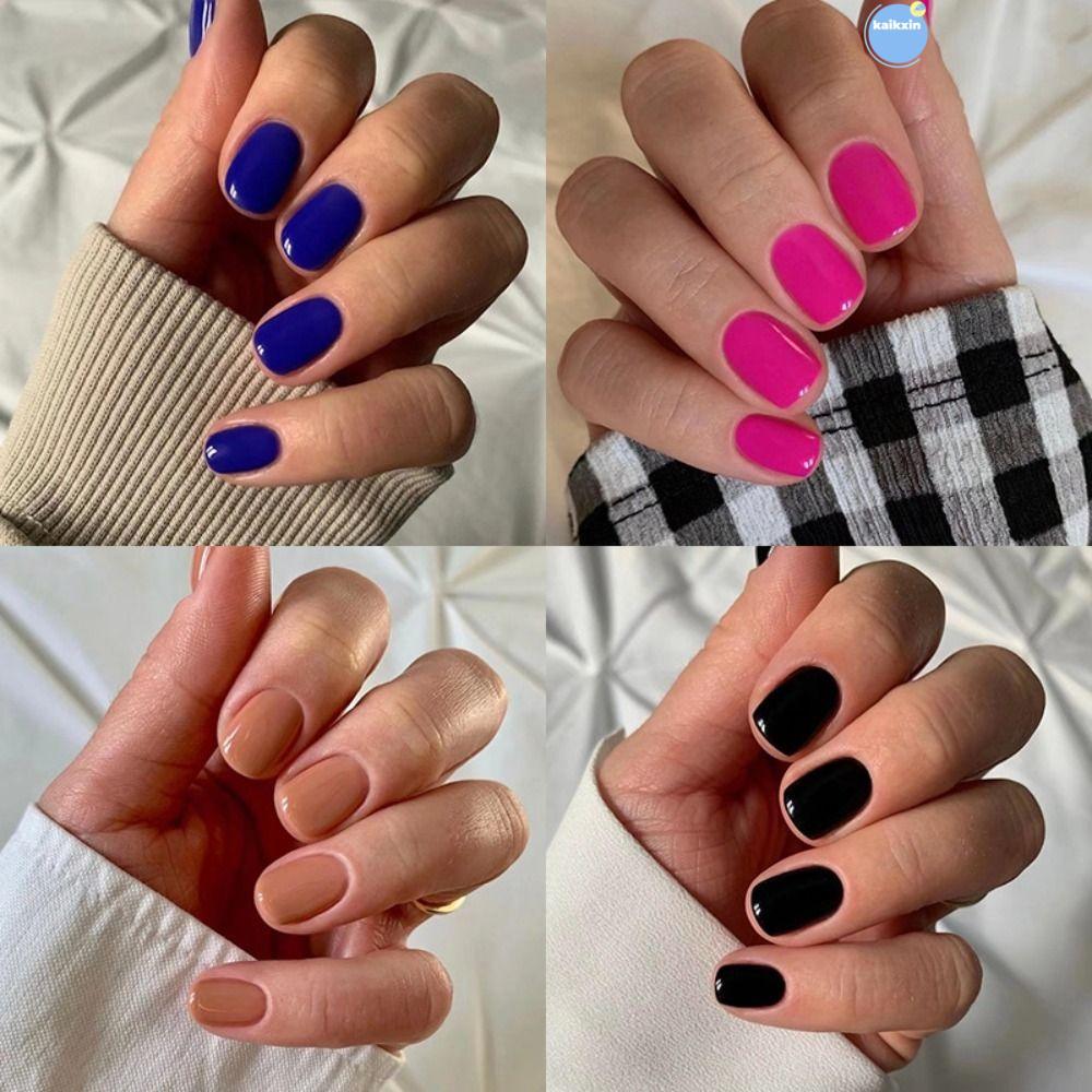 COOLSO 24 Chiếc Móng Tay Giả Đầu Móng Tay Nials Giả Làm Móng Tay Ngắn