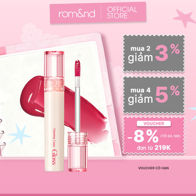 Son tint bóng căng mọng Romand Glasting Color Gloss 4g