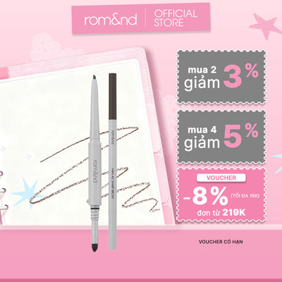 [Rom&nd] Chì kẻ mày nét mảnh 3 trong 1 Hàn Quốc Romand Han All Sharp Brow - Han All Line