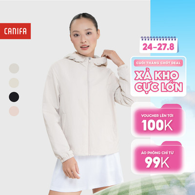 Áo khoác gió active nữ hai lớp cản gió CANIFA 6OT25W024