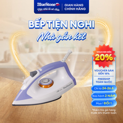 Bàn Ủi Khô BlueStone DIB-3728 Công Suất 1100-1300W - Nhỏ Gọn, Nhanh Nóng - Bảo Hành 2 Năm