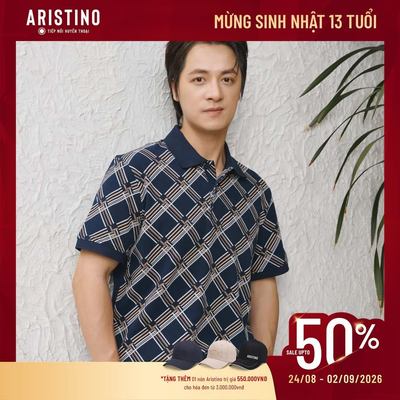 [Aristino x Đăng Khôi] Áo Polo Ngắn Tay Nam Aristino Regular APS226SAH2