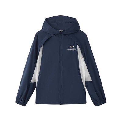 Áo Khoác Có Nón Bé Trai Skechers Runners Club Performance Hooded Jacket - P226B050-002Z