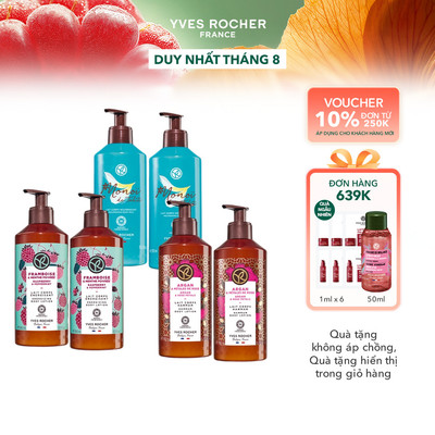 Combo 2 sữa dưỡng thể thiên nhiên Yves Rocher Body Lotion 390mlx2 (cùng mùi)
