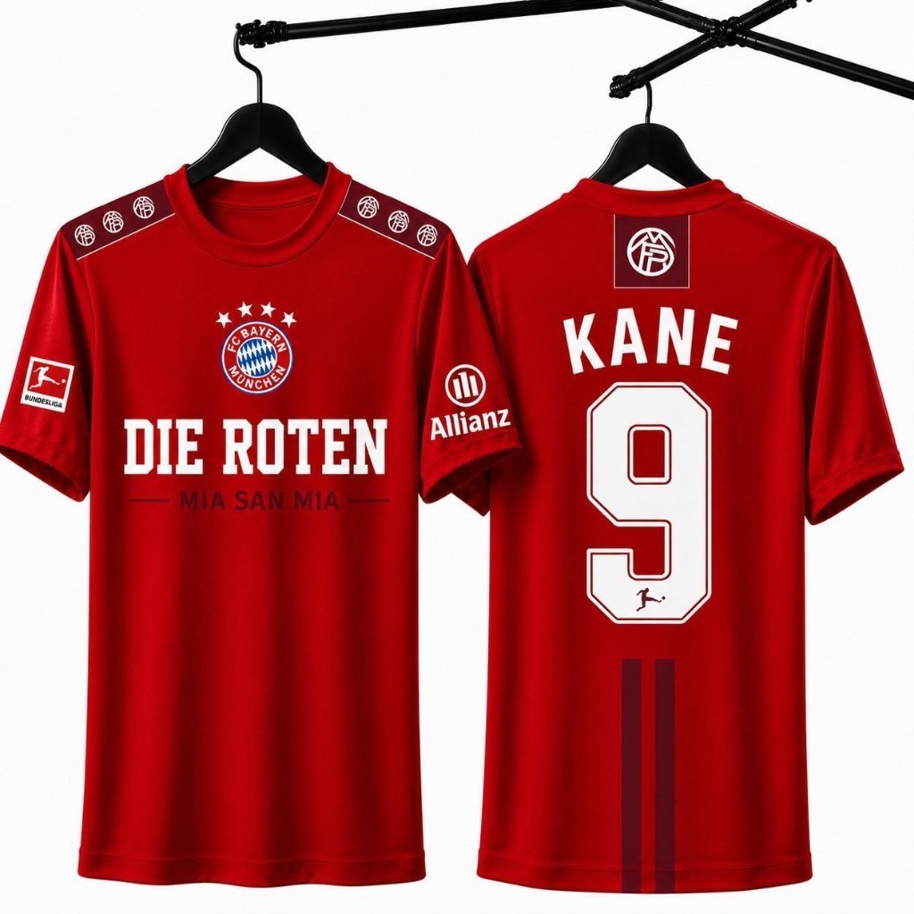 JERSEY BAYERN MUNICH HOME AWAY THỨ BA 26 / 27 NAMA TÙY CHỈNH KHÔNG CÓ TÊN MIỄN PHÍ 2026 2027