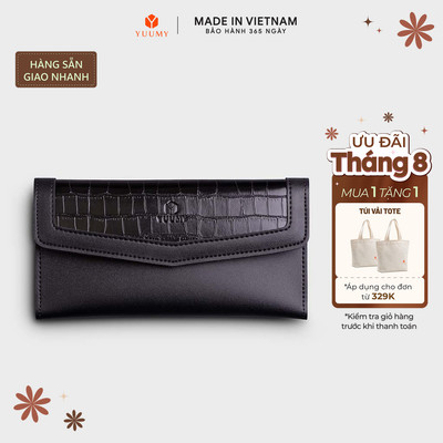 Ví Yuumy ( Thời trang nữ kiểu cầm tay dáng dài - Ví da Verein YV92)