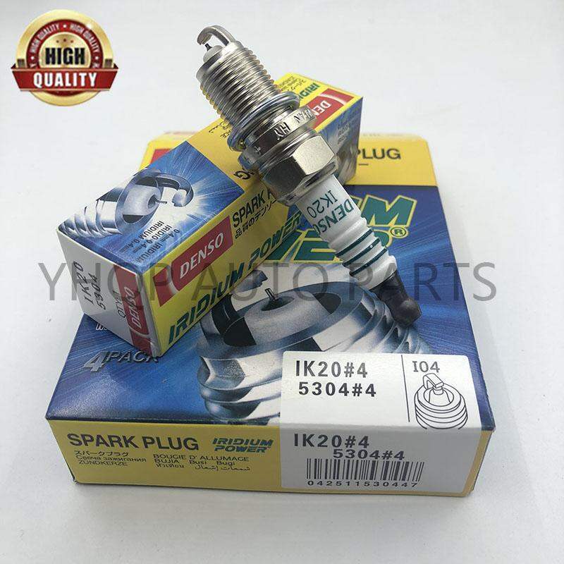 4 CHIẾC IK20 DENSO IRIDIUM POWER SPARK CẮM IK20#5304 (4 CÁI) CHO TOYOTA / PROTON / HONDA / PERODUA /