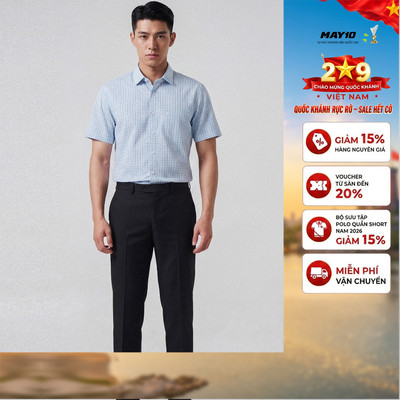 Áo Sơ mi nam cộc tay May 10 form RegularFit mã 010126012 3