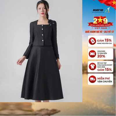 Bộ áo khoác váy nữ GrusZ May 10 mã 30225017GZ VK178