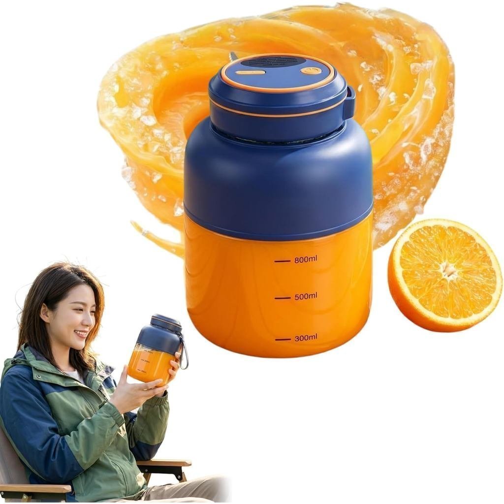 2026 New 1300ml Portable Electric Juicer Cup, Wireless Juicer Cup, USB Rechargeable with Dual Lid, 1