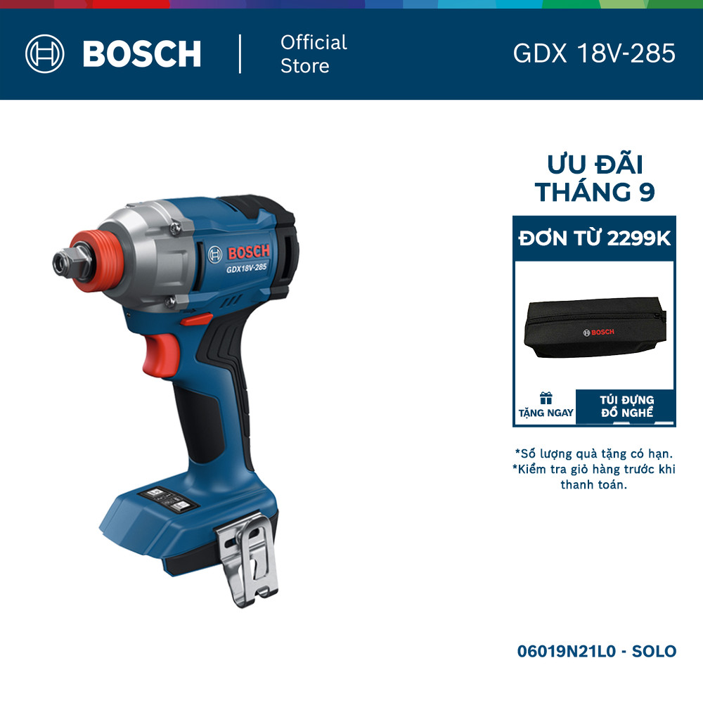 Máy bắt ốc vít dùng pin Bosch GDX 18V-285 (SOLO)