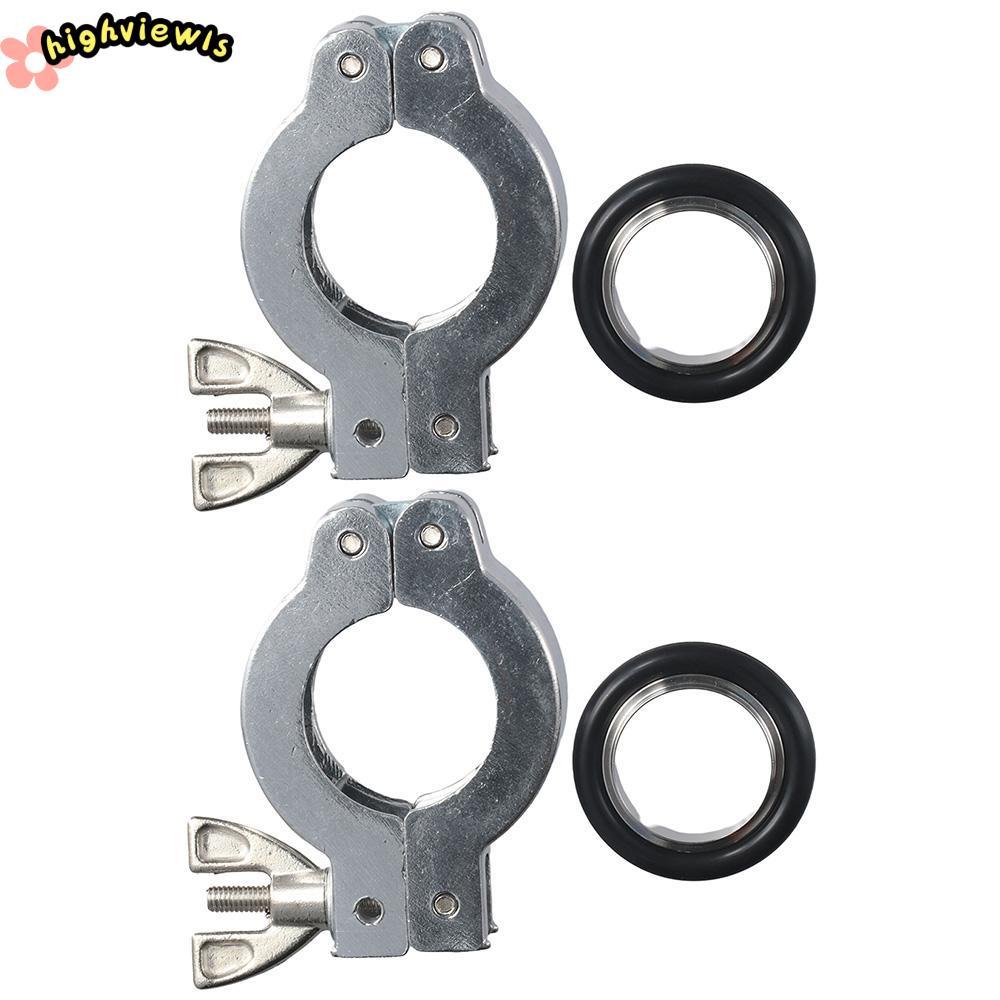 Kẹp nhôm HIGHVIEWLS KF25, Vòng định tâm bằng cao su nhôm O TYPE, Bạc cầm tay KF25 Cánh đen đai ốc bả