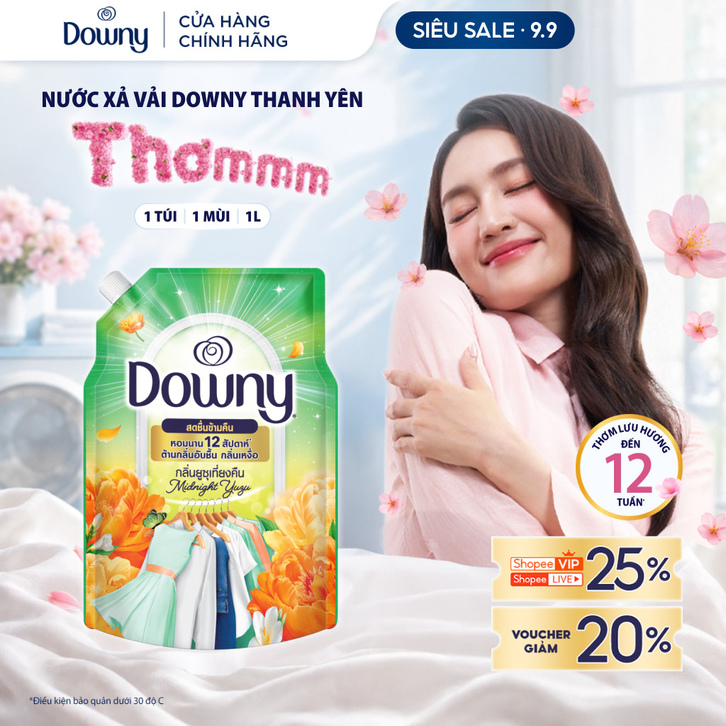 Nước Xả Vải Downy Hương Thanh Yên 1L