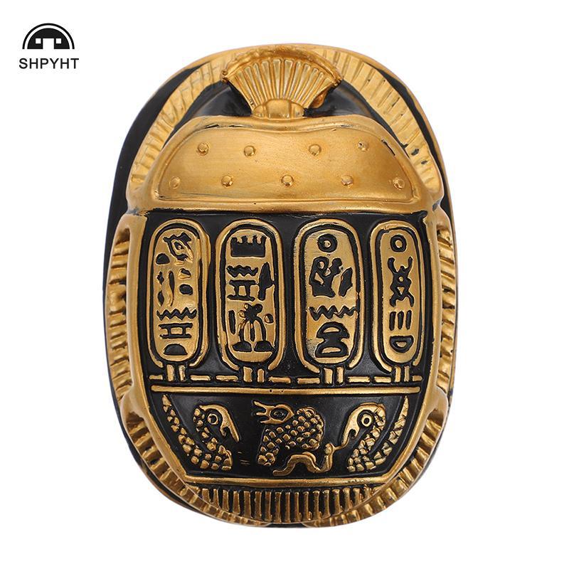 [SHPYHT] Tượng động vật Scarab Ai Cập cổ đại Trang trí độc đáo Mini Scarab Beetle Lưu niệm Hình tượn