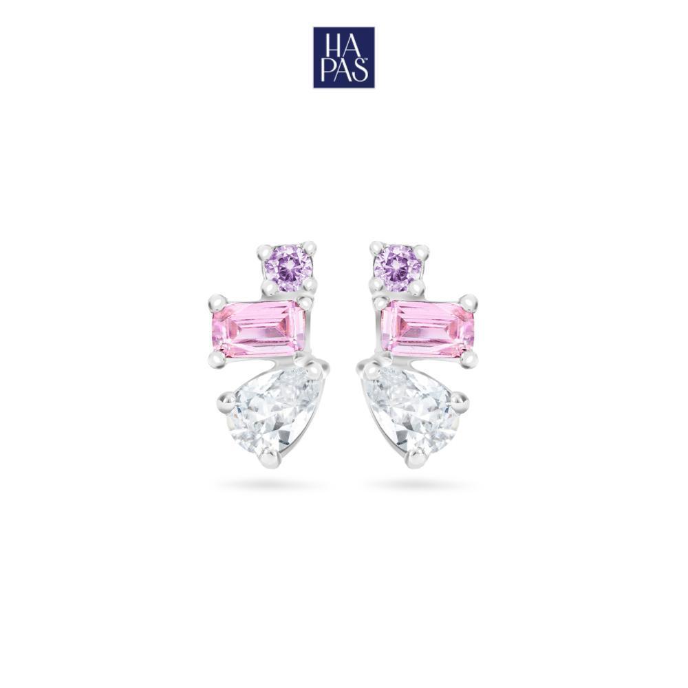 [BST SECOND CHAPTER] Bông Tai Pearie Ray HAPAS JEWELRY Trang Sức Mạ Bạch Kim Đính Đá CZ Cao Cấp - Quà Tặng Người Thương