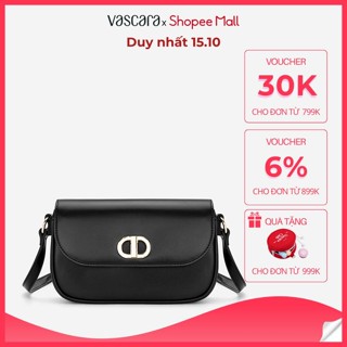 [Livestream 15.10] Vascara Túi Đeo Chéo Nắp Gập Nhấn Khóa Xoay - SHO 0292