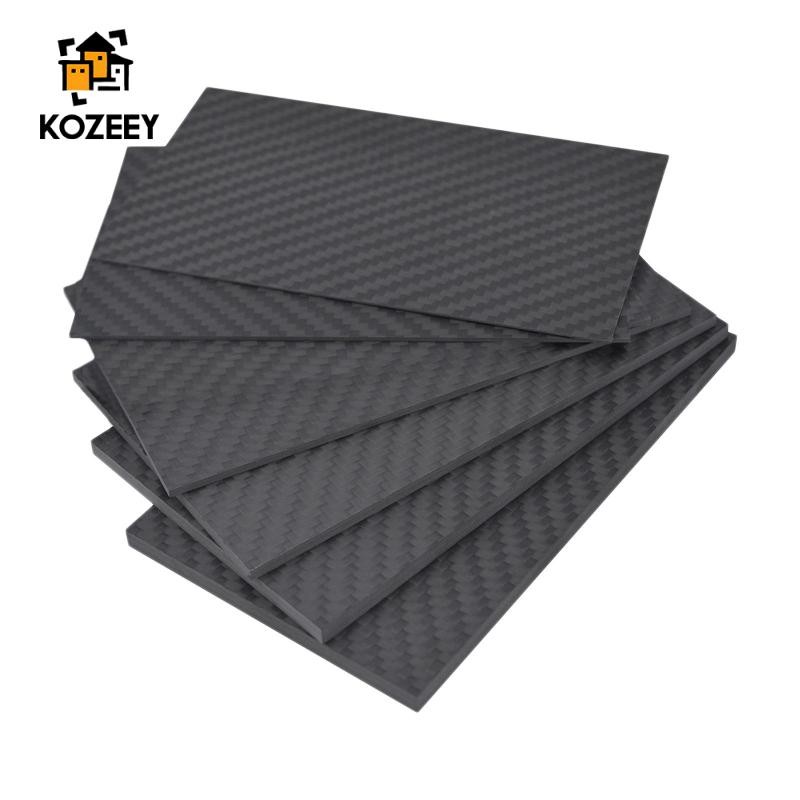 Tấm tấm sợi Carbon 125x75mm 3K 0,5mm / 1mm / 2mm / 3mm cho khung FPV Racing