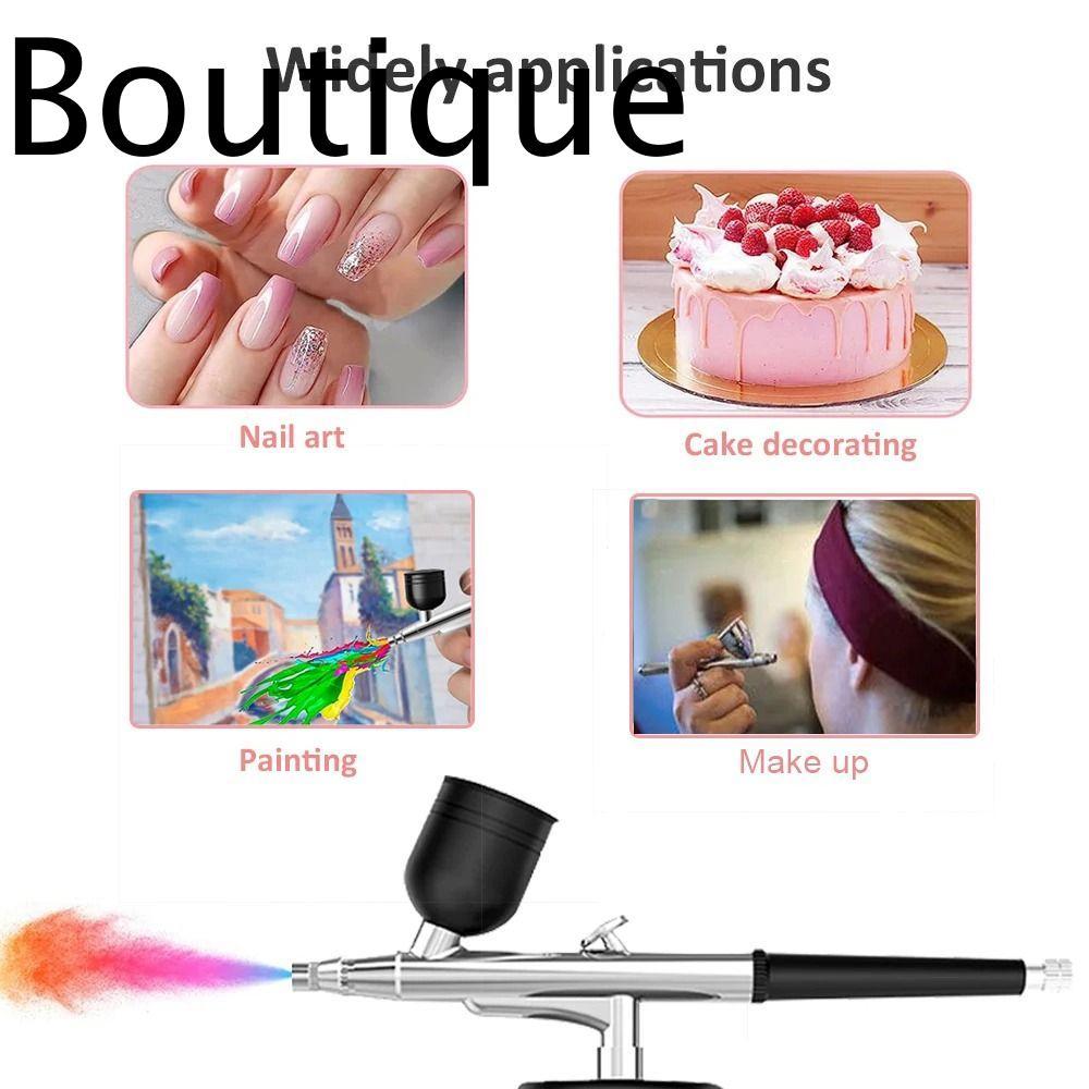 Nail Art Paint Airbrush, Tattoo Painting Makeup Tool Oxygen Injector, Bền Vẽ Tranh Cầm Tay Bánh Air 