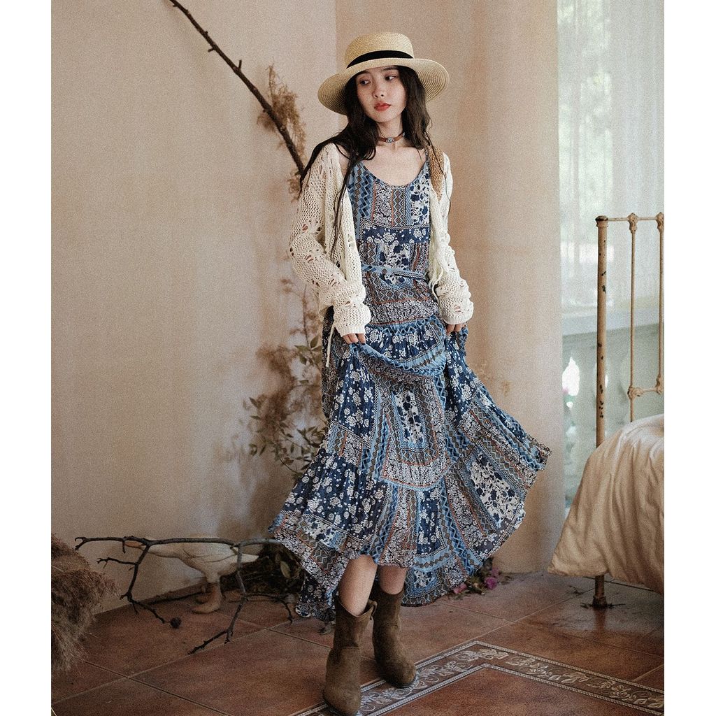Đầm Bohemian Đầm Sling