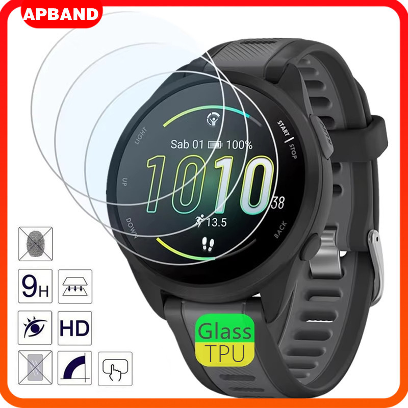 Màn Hình TPU /Kính Cường Lực 3D Cho Đồng Hồ Thông Minh Garmin Forerunner 55 /158 /165 Bảo Vệ Toàn Mà
