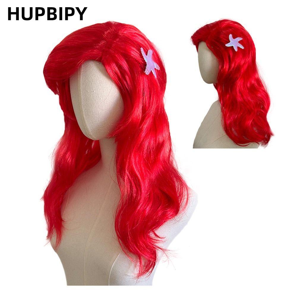 HUPBIPY Tóc Giả Xoăn Jasmine Moana, Phụ Kiện Trang Điểm Halloween Cho Người Lớn Và Trẻ Em