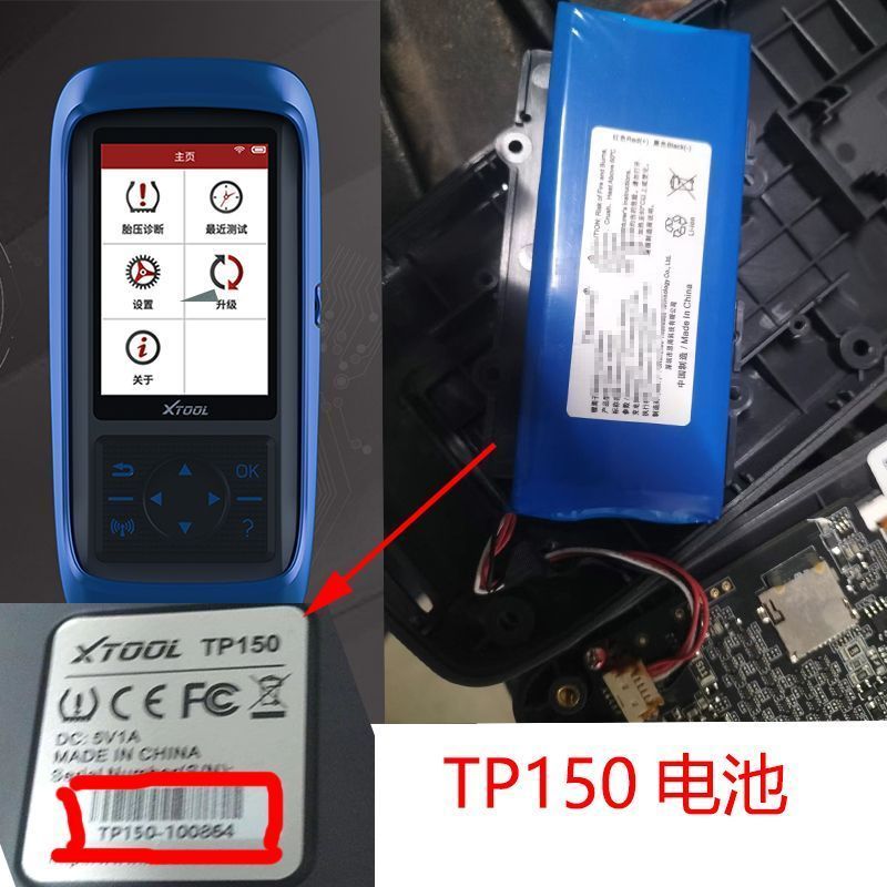 Dụng cụ chẩn đoán áp suất lốp Langren XTOOL TP150 Pin DIY Thay thế bằng phích cắm