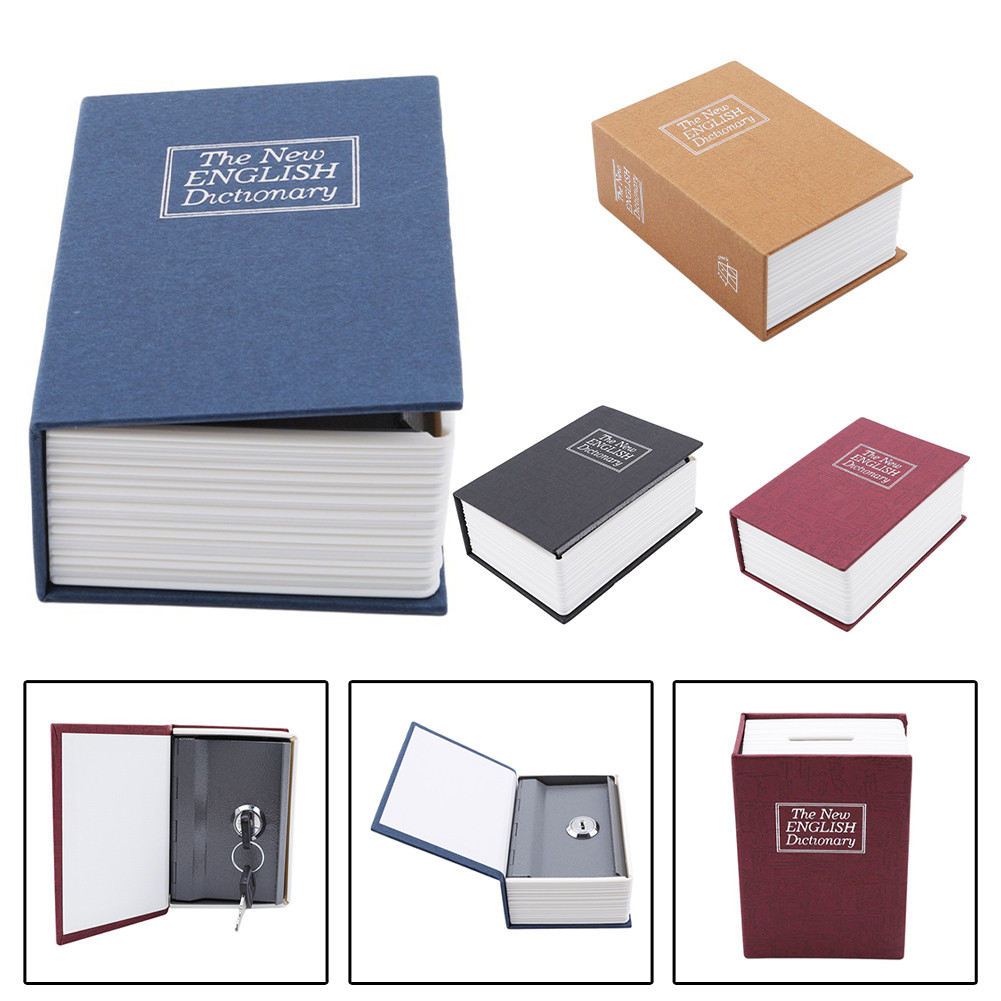 Secret Book Safe Box with Reliable Combination Lock for Storing Valuables Safely