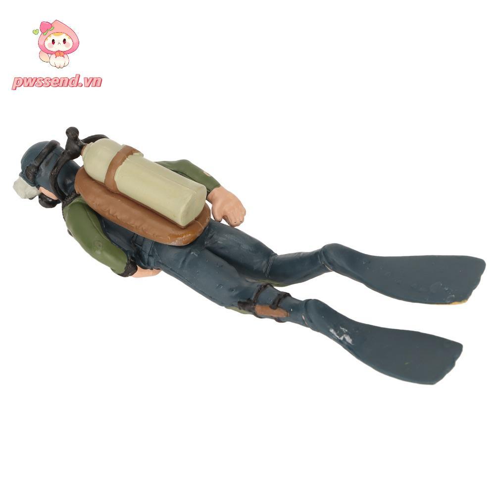PWSEND Bể Cá Diver Trang Trí, Xanh Đậm Mô Phỏng Nổi Bể Cá Nổi Diver, Thiết Kế Tinh Tế Tư Thế Bơi Bể 
