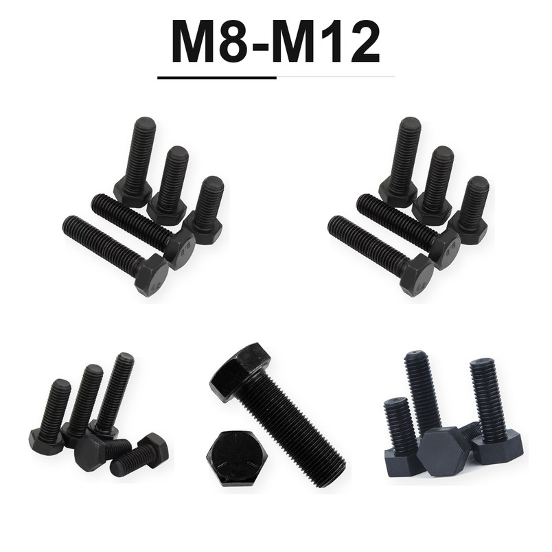 thép cấp 12.9 Bu lông lục giác ngoài ren mịn M8*1*16 M8*1*20 M8*1*25 M8*1*30 M8*1*35 M8*1*40 bền chắ