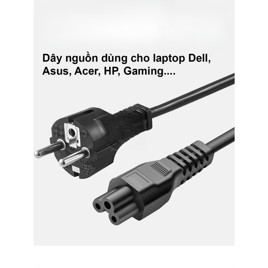 Dây Nguồn laptop Dell, Hp, Asus và các dòng laptop gaming 1m