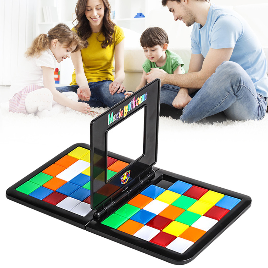 [flyingfishla] Magic Cubes Toy IQ Puzzle 3D Puzzle Race Cube Board Blocks Game Trẻ em Người lớn Đồ c