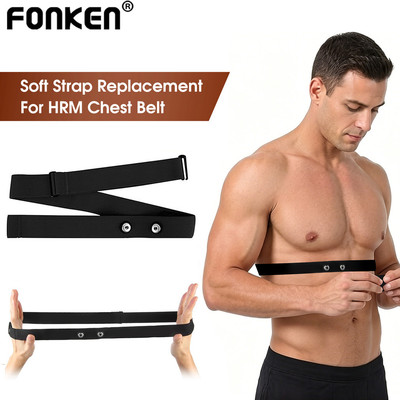 Fonken Nhịp Tim Theo Dõi Dây Đeo Nhịp Tim Dây Đeo Ngực Cảm Biến Dây Đeo Cho Garmin Bryton XOSS iGPSPORT Wahoo