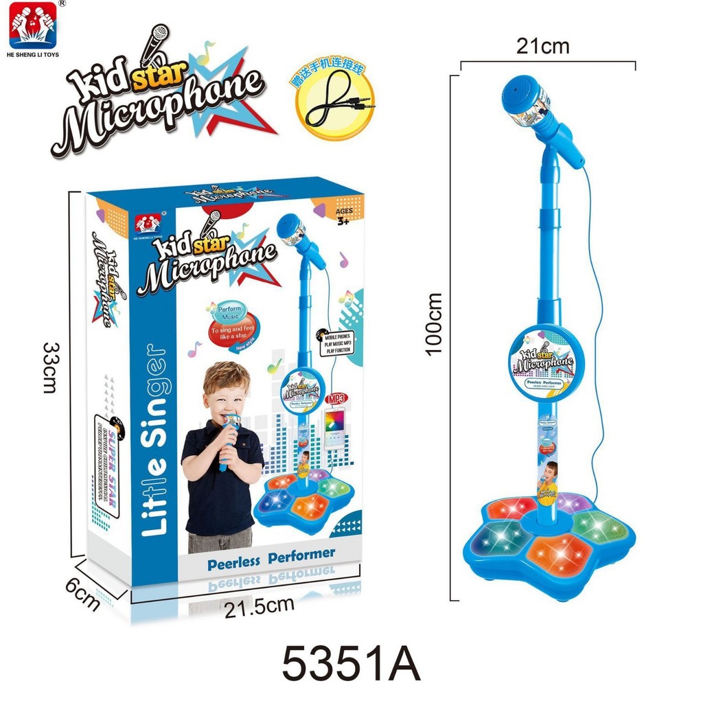 Với Micro Tương Tác Cha Mẹ-Con Micro Cara Station Toy Light ok Stand Trẻ Em Đứng VFTZ