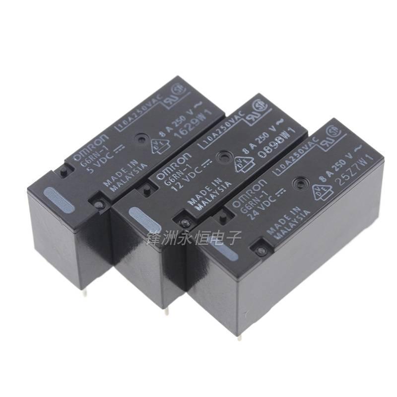 1 CÁI G6RN-1 5VDC 12VDC 24VDC Rơle gốc DC5V 12V 24V 5-PIN 8A