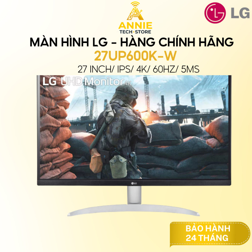 Màn Hình LG 27UP600K-W (27 inch/ IPS/ 4K/ 60Hz/ 5ms) - Hàng chính hãng