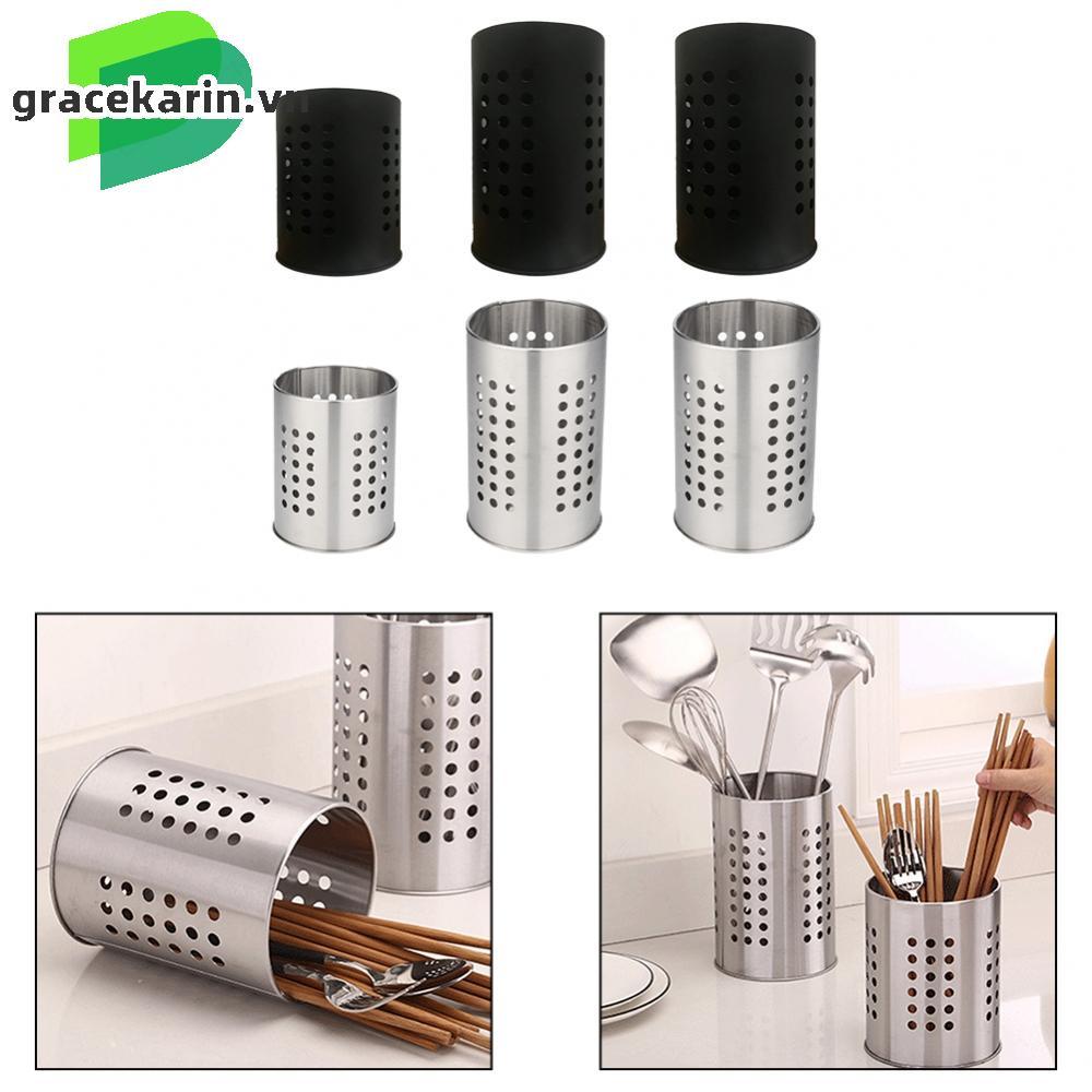 Stainless Steel Cutlery Holder for Kitchen Efficient Design with Drainage System