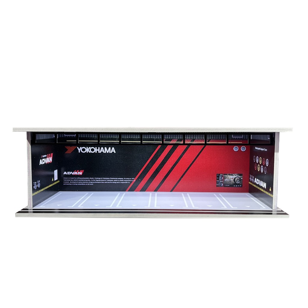 Bãi Để Xe Mô Hình TOMICA 1/64 Mô Hình Lắp Ráp Có Bối Cảnh Bãi Đỗ Xe Mô Hình Bãi Xe Diorama Có Thể Kế